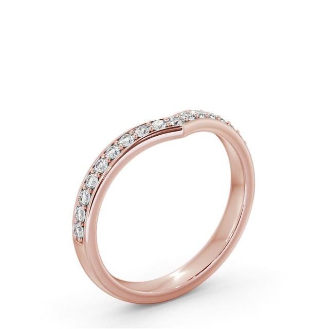 Tessa Half Eternity Round Lab Diamond Wishbone Design Ring