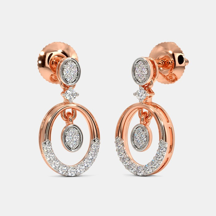 The Anvesha Drop Moissanite Earrings