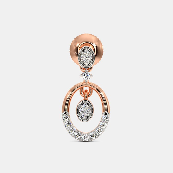 The Anvesha Drop Lab Diamond Earrings