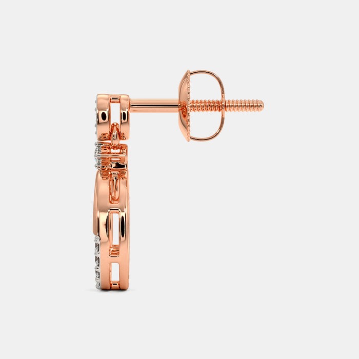 The Anvesha Drop Lab Diamond Earrings