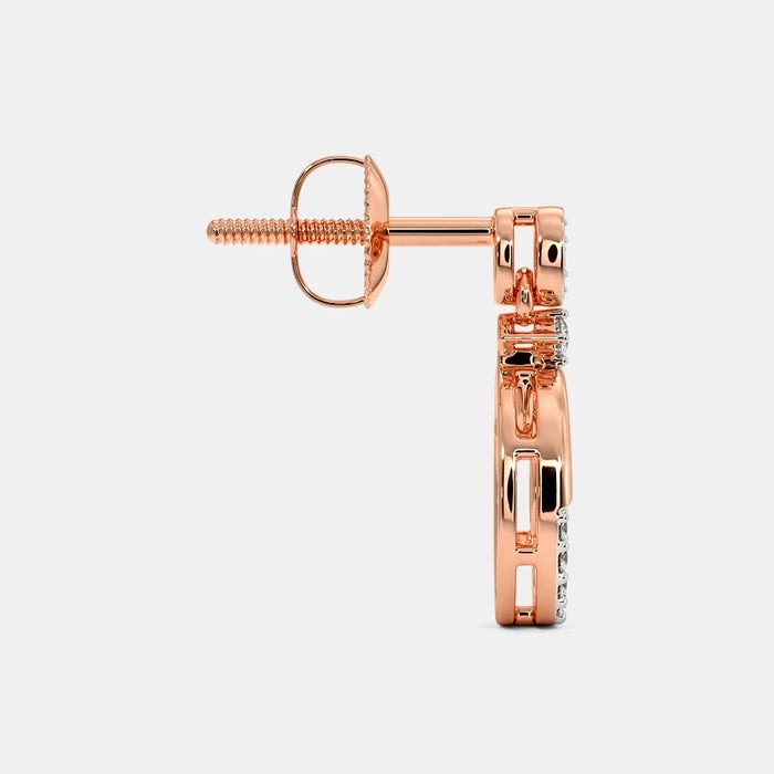 The Anvesha Drop Lab Diamond Earrings