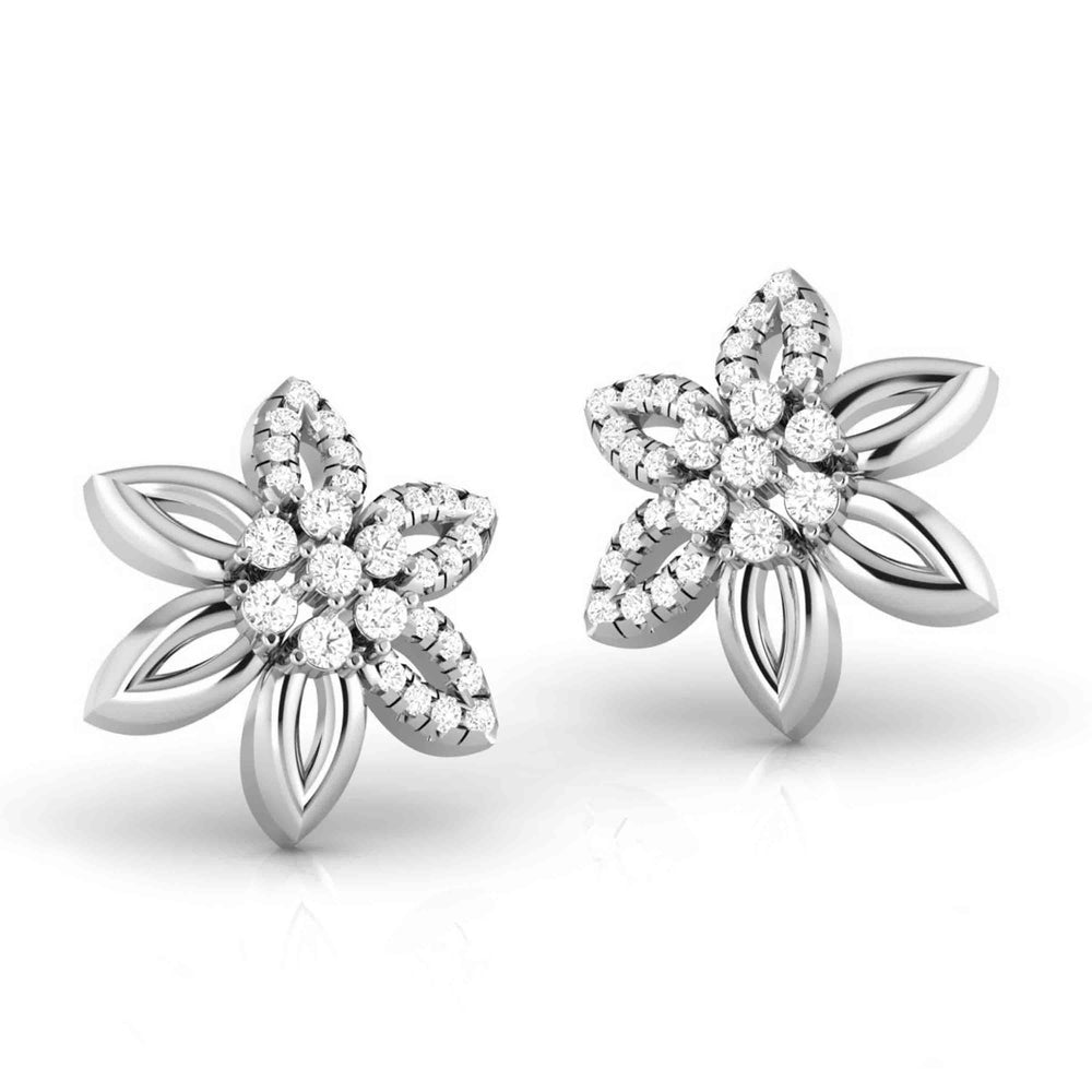 The Blossom Bisect Moissanite Earrings 