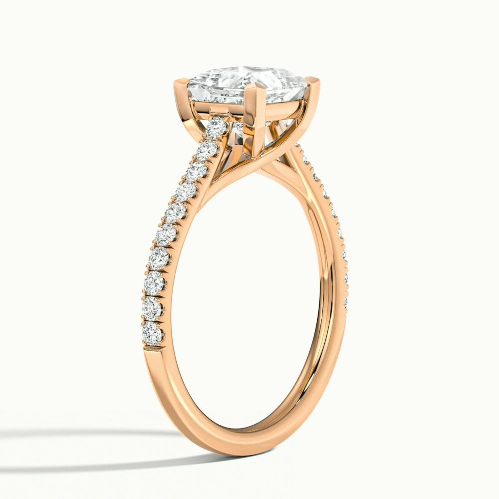 Timeless Princess Cut Moissanite Engagement Ring