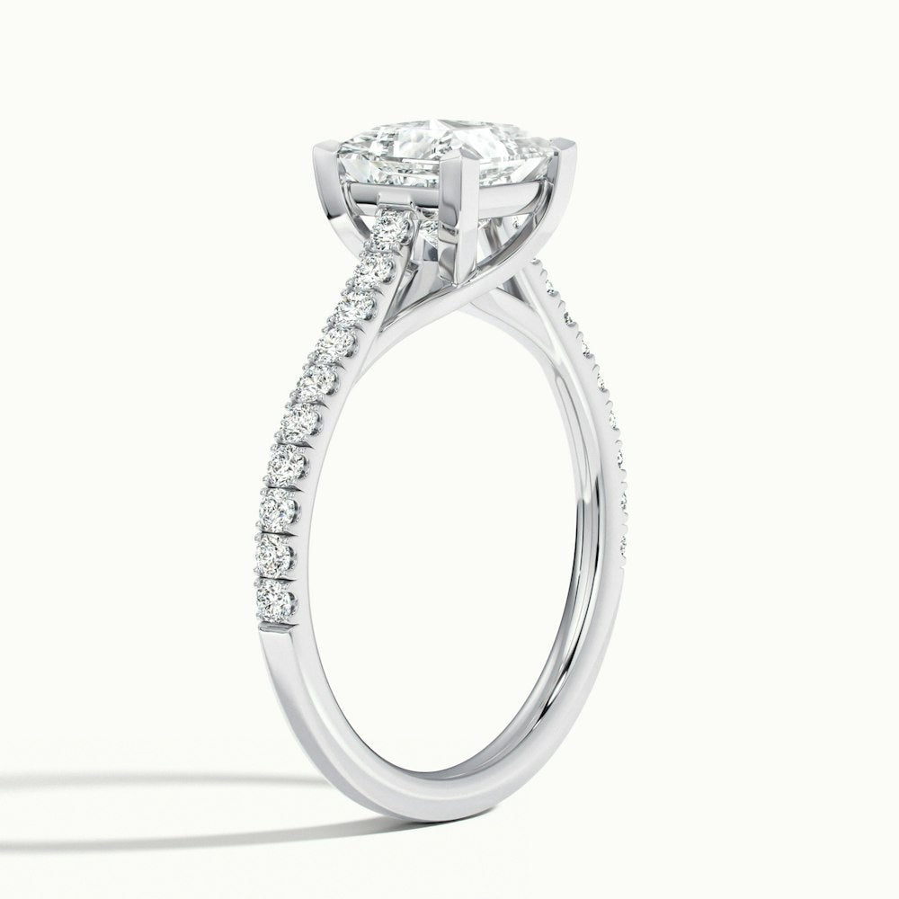 Timeless Princess Cut Moissanite Engagement Ring