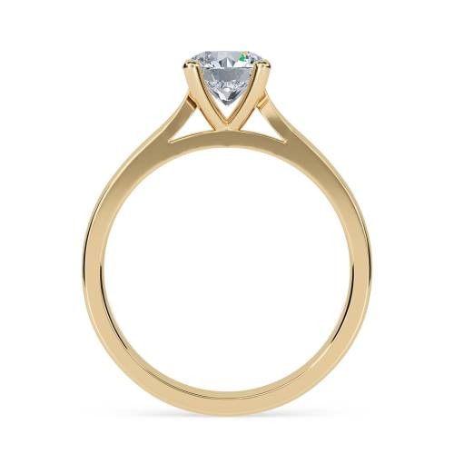 Traditional Round Solitaire Lab Grown Diamond Ring