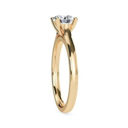 Traditional Round Solitaire Lab Grown Diamond Ring