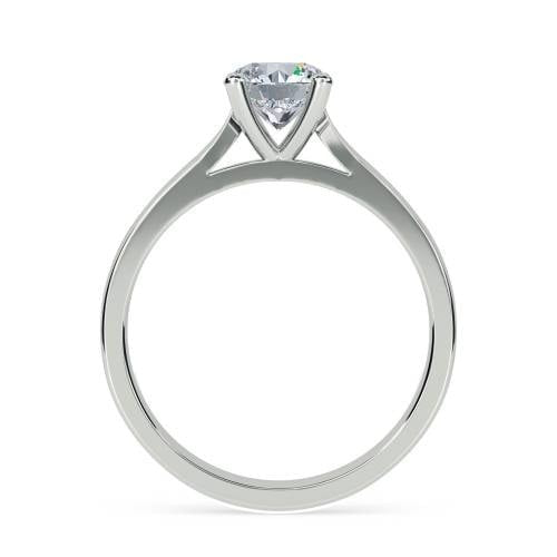 Traditional Round Solitaire Lab Grown Diamond Ring