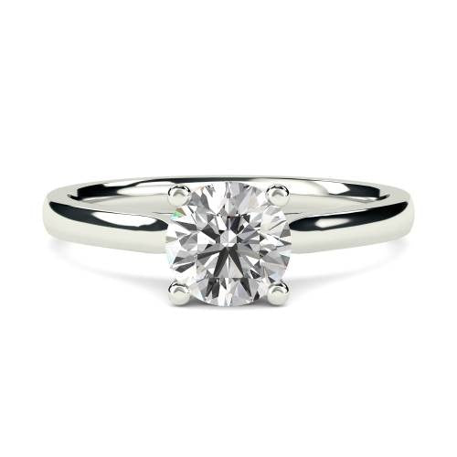 Traditional Round Solitaire Lab Grown Diamond Ring