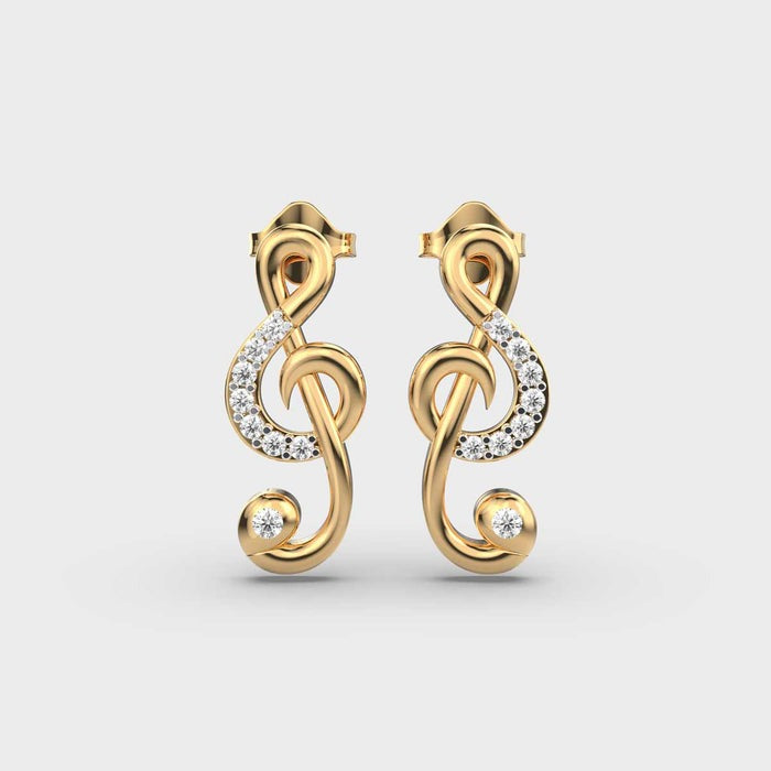 Treble Lab Diamond Earrings