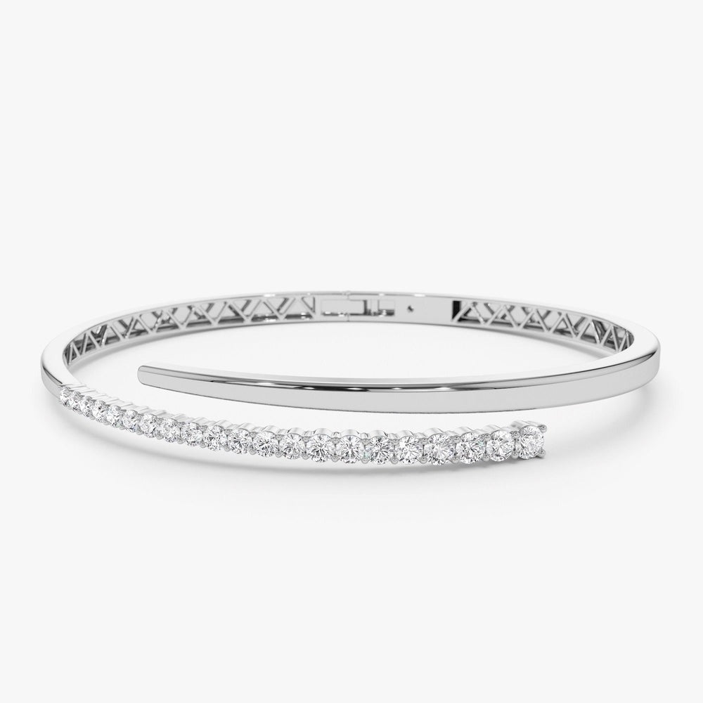 Unique Lab Grown Diamond Bangle Bracelet