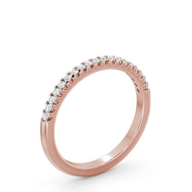 Violet Half Eternity Round Lab Diamond Classic Style Ring