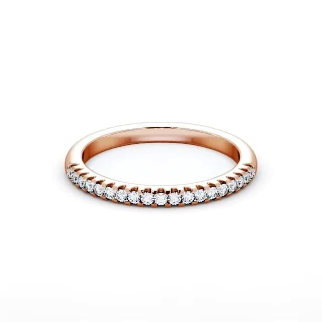 Violet Half Eternity Round Lab Diamond Classic Style Ring