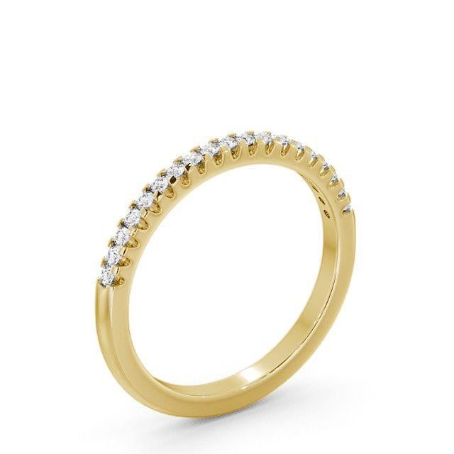 Violet Half Eternity Round Lab Diamond Classic Style Ring