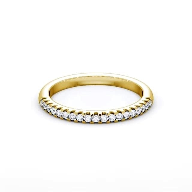 Violet Half Eternity Round Lab Diamond Classic Style Ring