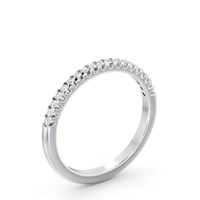 Violet Half Eternity Round Lab Diamond Classic Style Ring