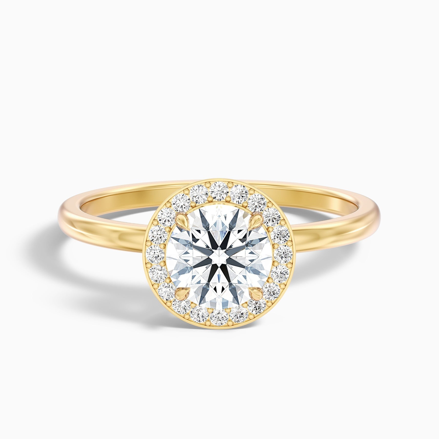 Vivienne 1 Carat Round Halo Lab Grown Diamond Ring