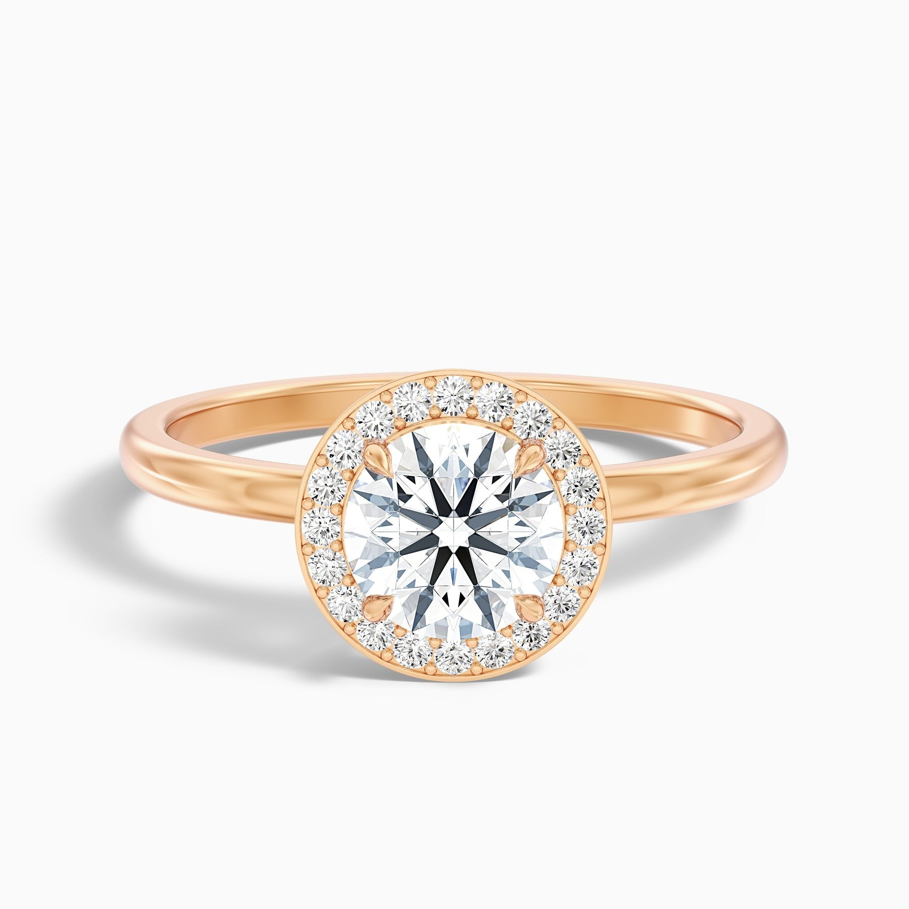 Vivienne 1 Carat Round Halo Lab Grown Diamond Ring