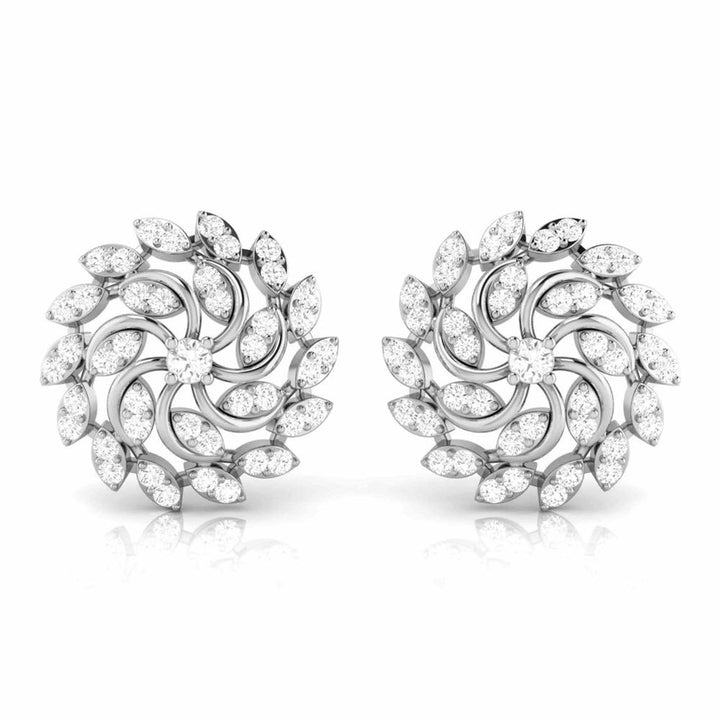 Whirlwind Lab Diamond Pinwheel Earrings