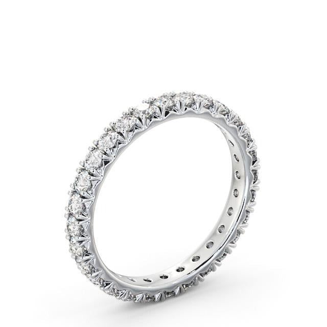 Yara Full Eternity Round Lab Diamond Fish Tail Setting Ring – Grown Leo