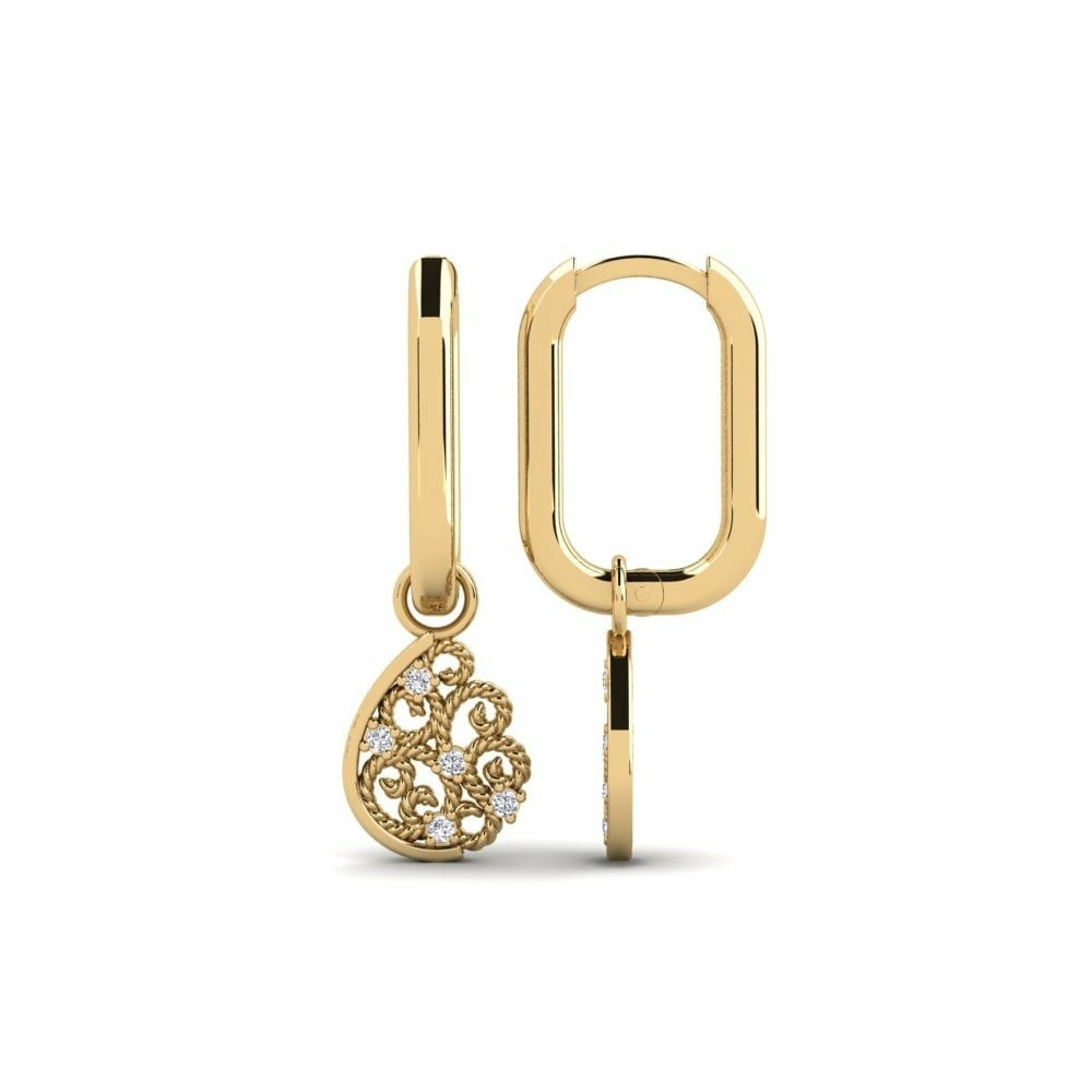 Zaskle Women's Lab Diamond Earring