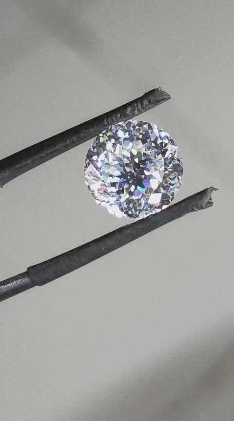 White Portuguese Cut Moissanite